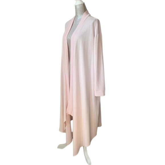 1 STATE Drape Front Cardigan in Light Pink, Size LARGE. - Picture 7 of 14